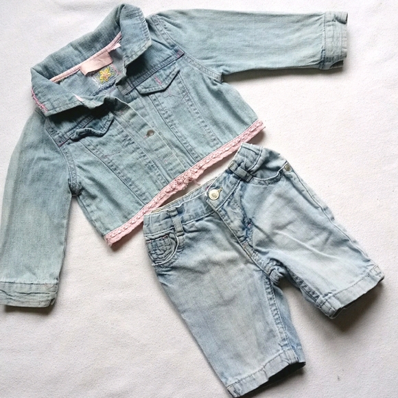 Jean Shorts & Jean Jacket Set - Picture 3 of 12